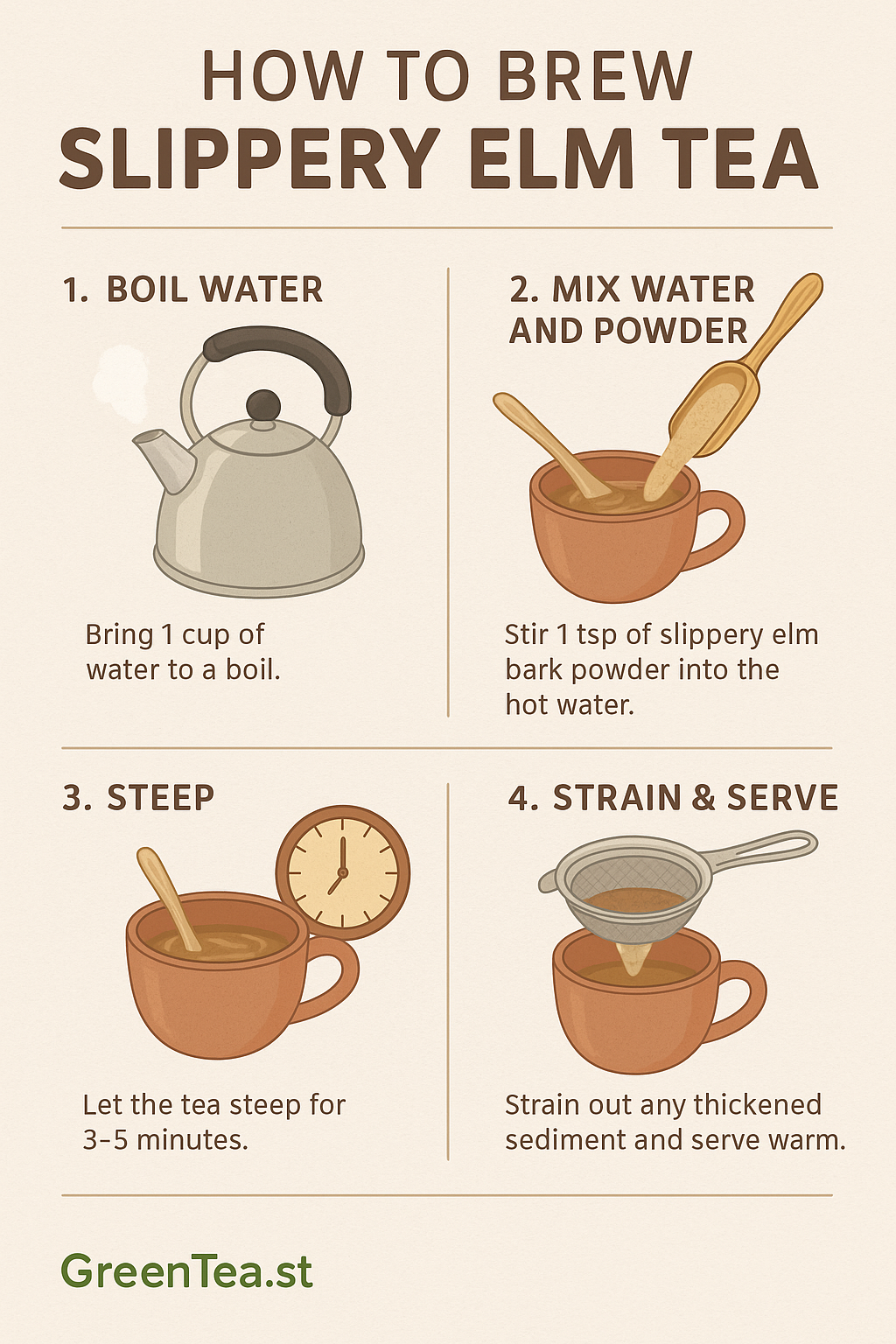 How to Brew Slippery Elm Tea
