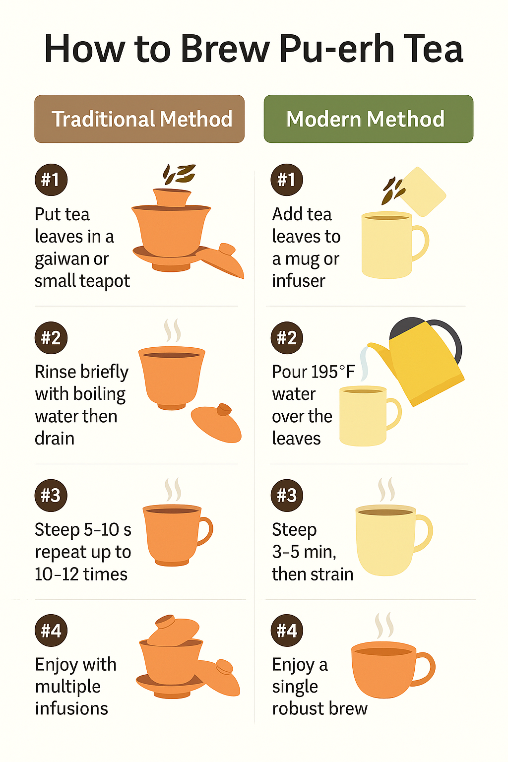 How to Brew Pu-erh Tea (Traditional and Modern Methods)