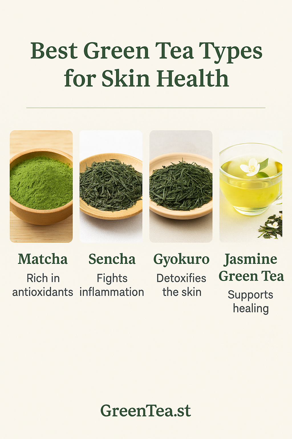 Best Green Tea Types for Skin Health