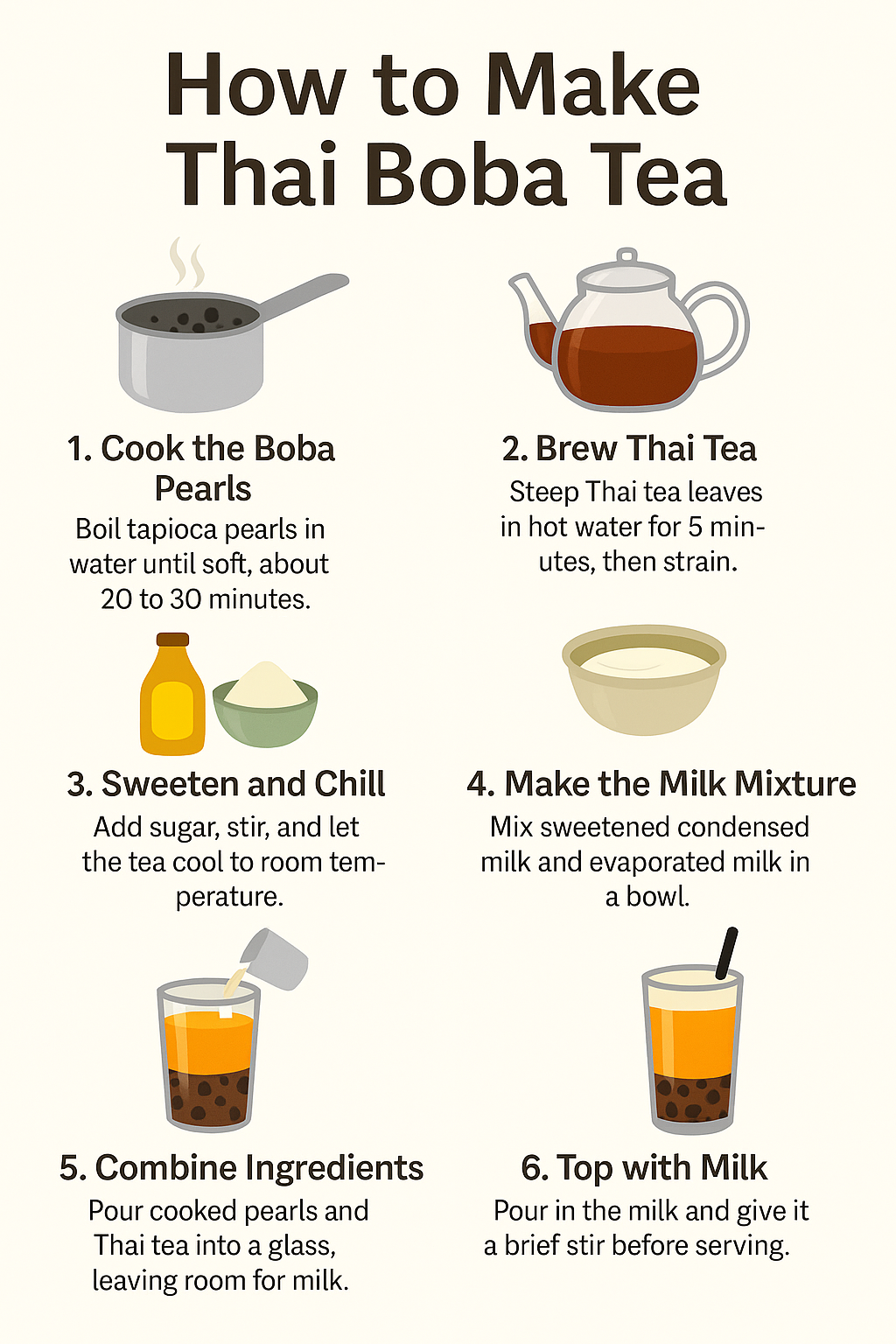 How to Make Thai Boba Tea 